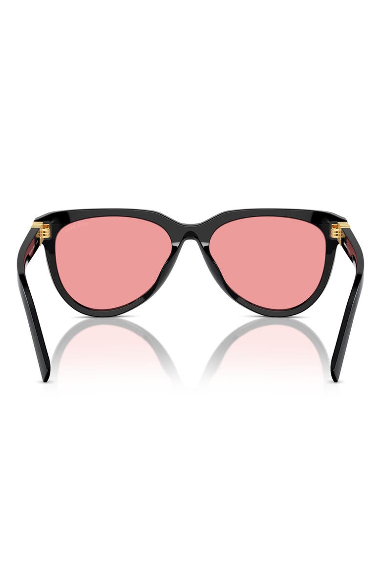 Miu Miu 56mm Phantos Sunglasses, Alternate, color, Black