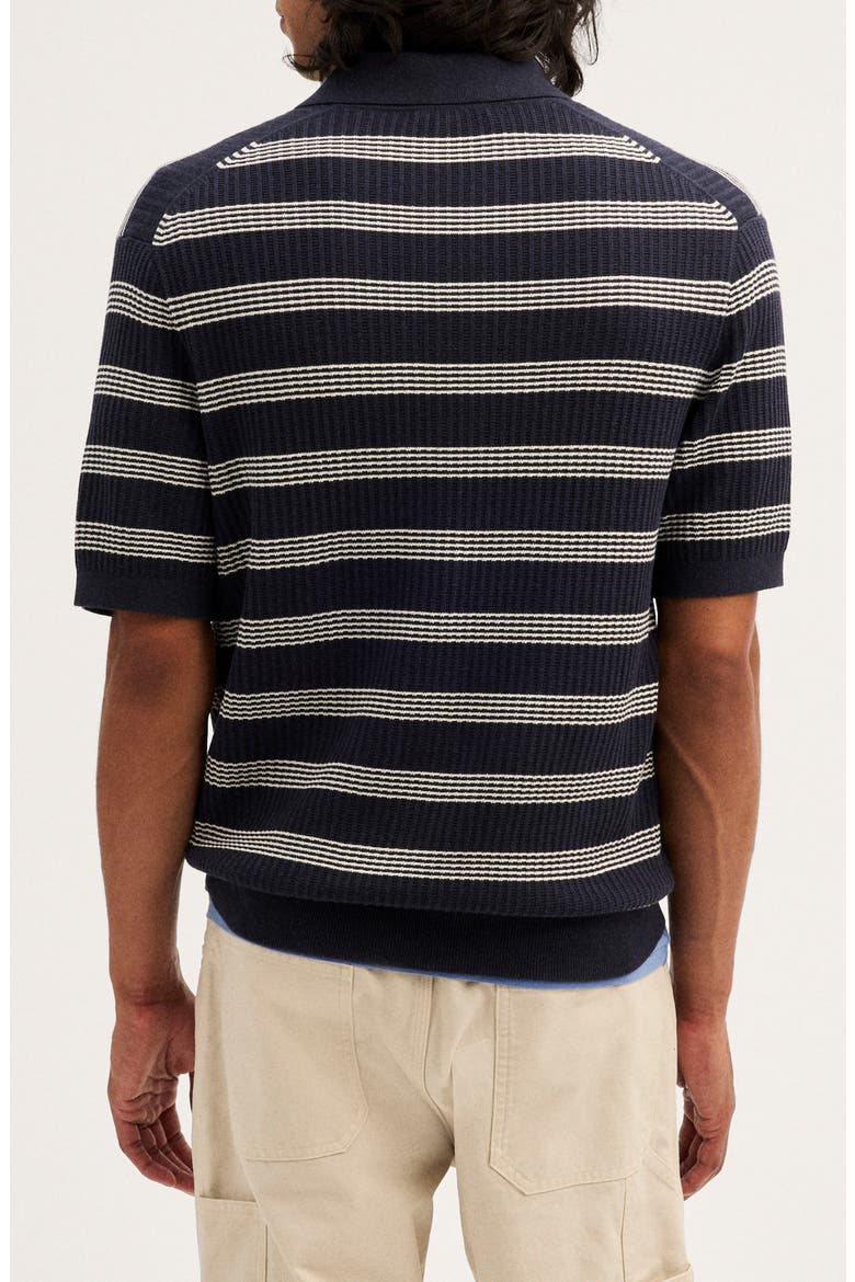 Carlos Striped Polo, Alternate, color, INK
