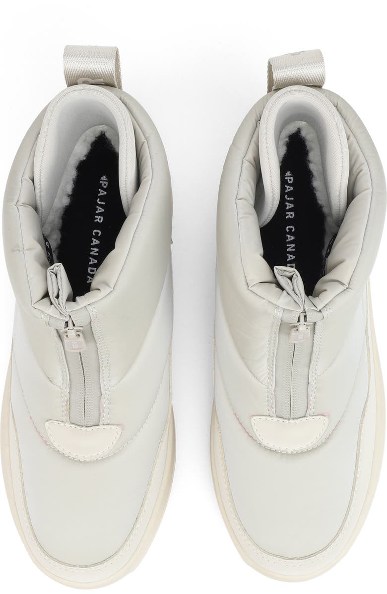 Pajar Gala Front Zip Waterproof Platform Ankle Bootie, Alternate, color, Chalk