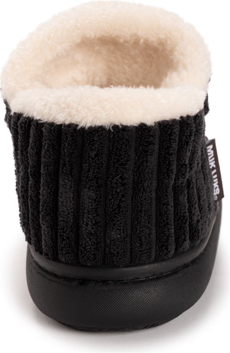 MUK LUKS Aveline Slipper Bootie, Alternate, color, Black