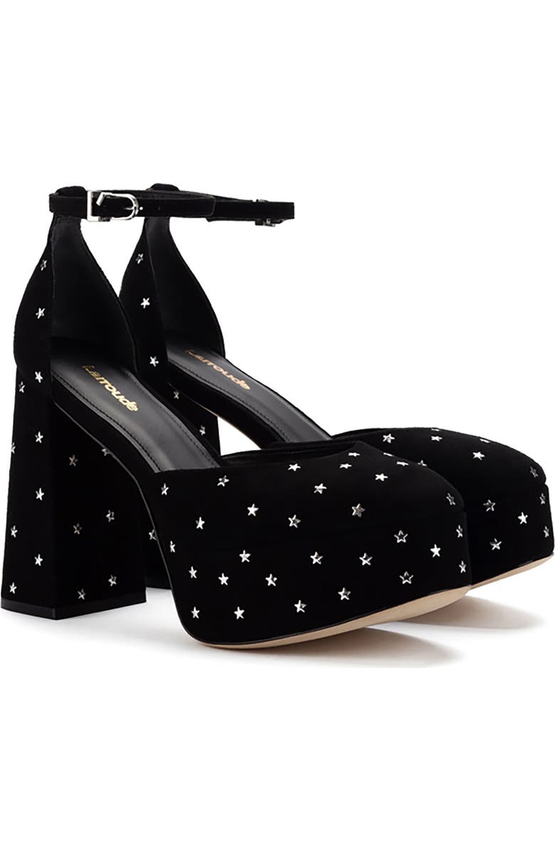 Larroudé Ari Ankle Strap Platform Pump, Main, color,