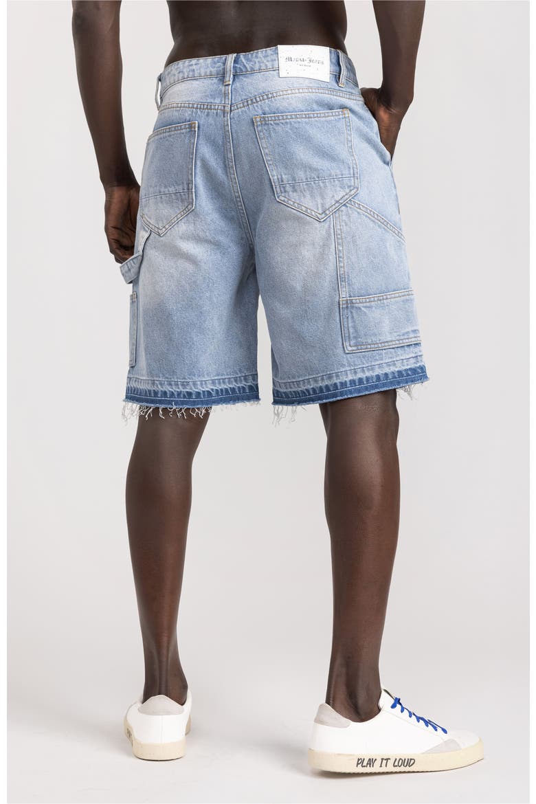 Denim Jeans Bermuda Shorts, Alternate, color, Light Blue
