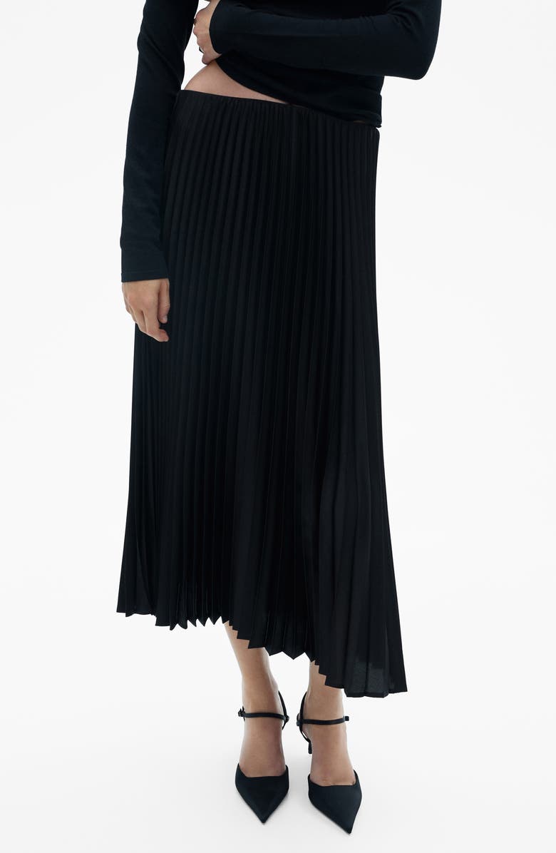 MANGO Pleated Maxi Skirt, Main, color, 