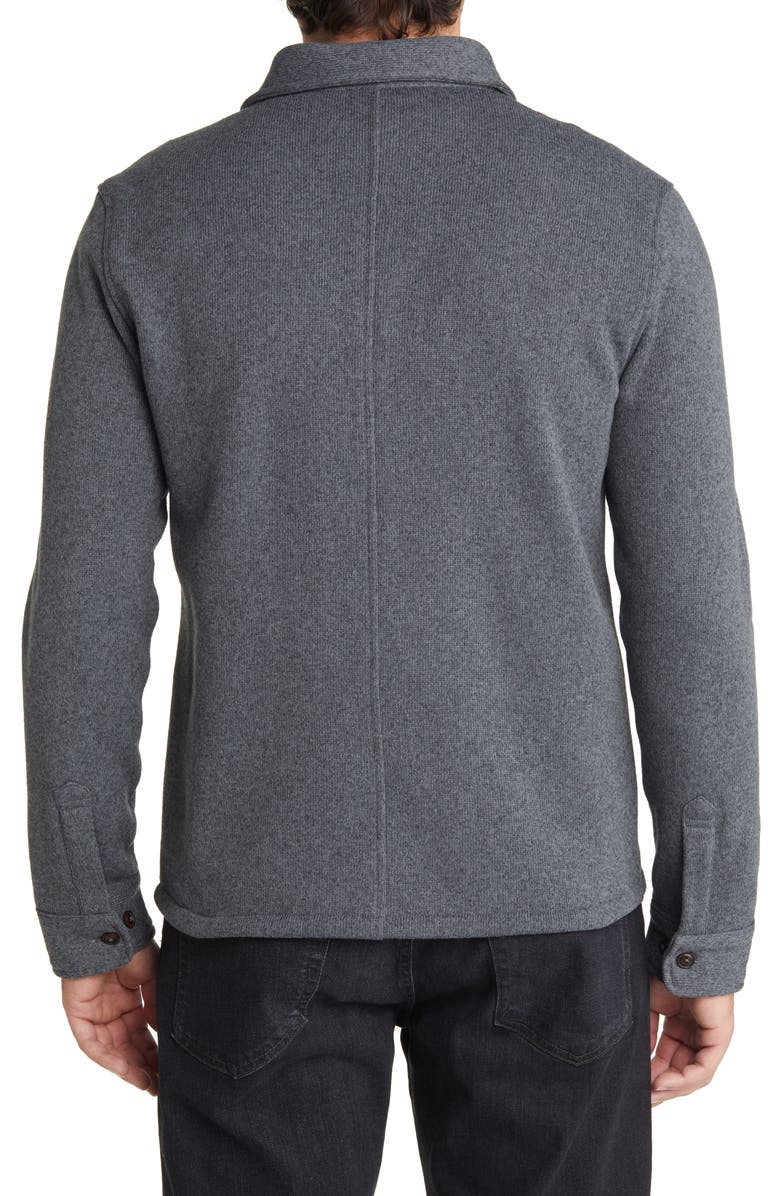 Peter Millar Sweater Fleece Button-Up Shirt Jacket, Alternate, color, 