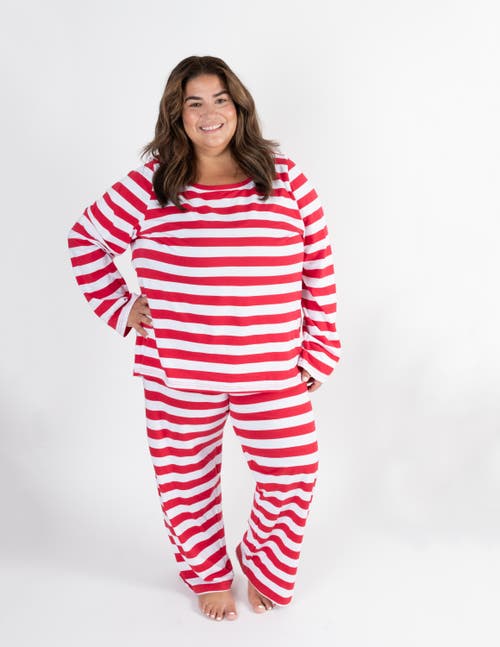 Leveret Cotton Striped Matching Family Holiday Pajamas In Animal Print