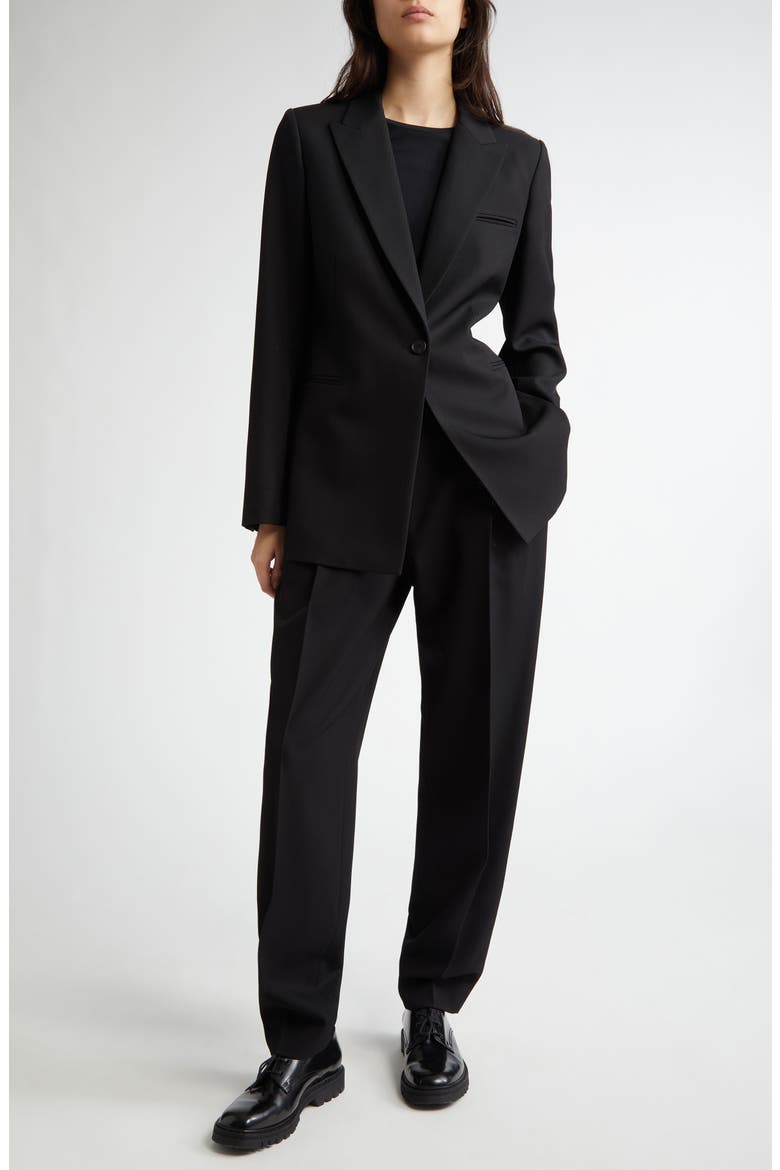 Bacall Virgin Wool Trousers, Alternate, color, BLACK