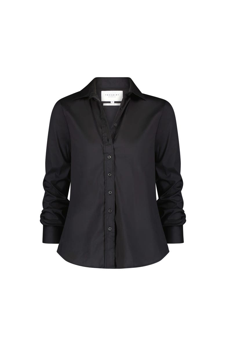 The Shirt by Rochelle Behrens The Boyfriend Shirt, Alternate, color, Black