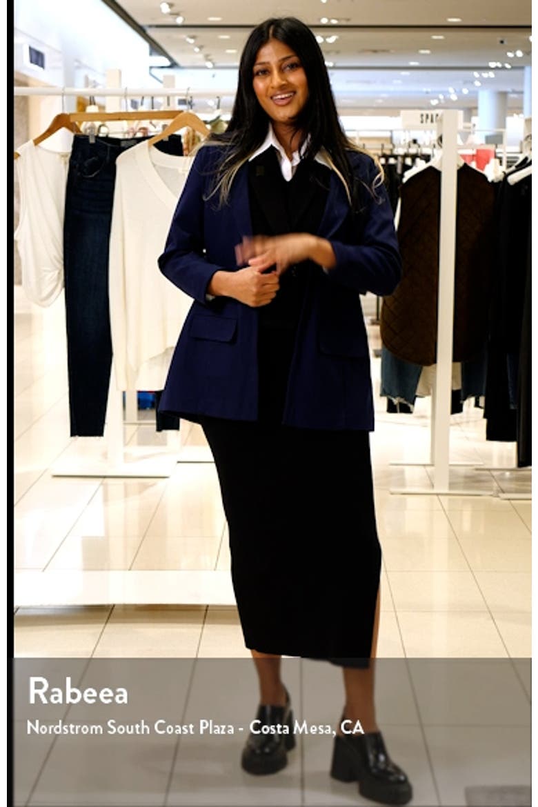 Princess Detail Unlined Boyfriend Blazer video