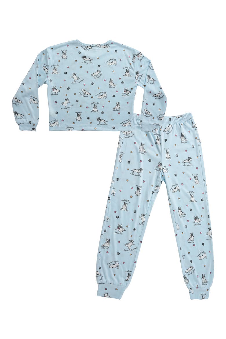 Kids' The Peachy Two-Piece Pajamas, Alternate, color, YOGA DOGS