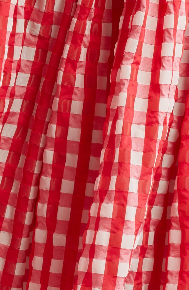 Alaïa VIchy Gingham Skirt, Alternate, color,