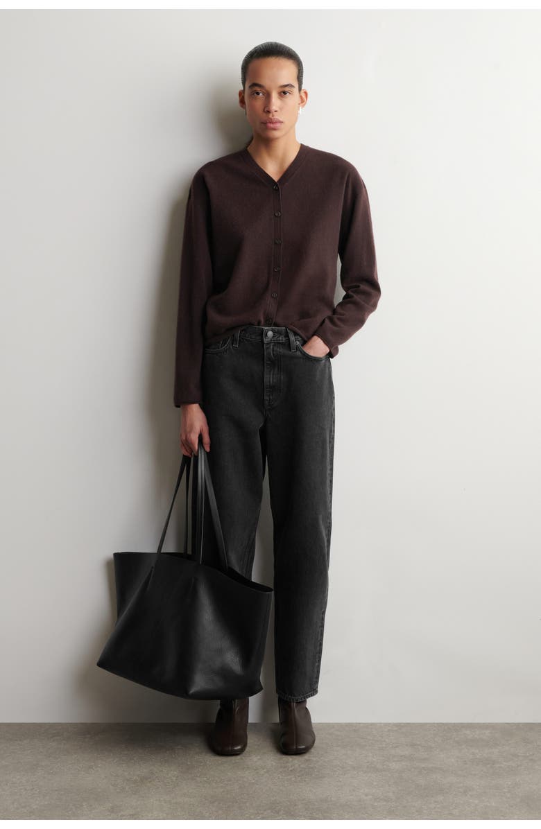 COS Arch Tapered Jeans, Main, color, Black