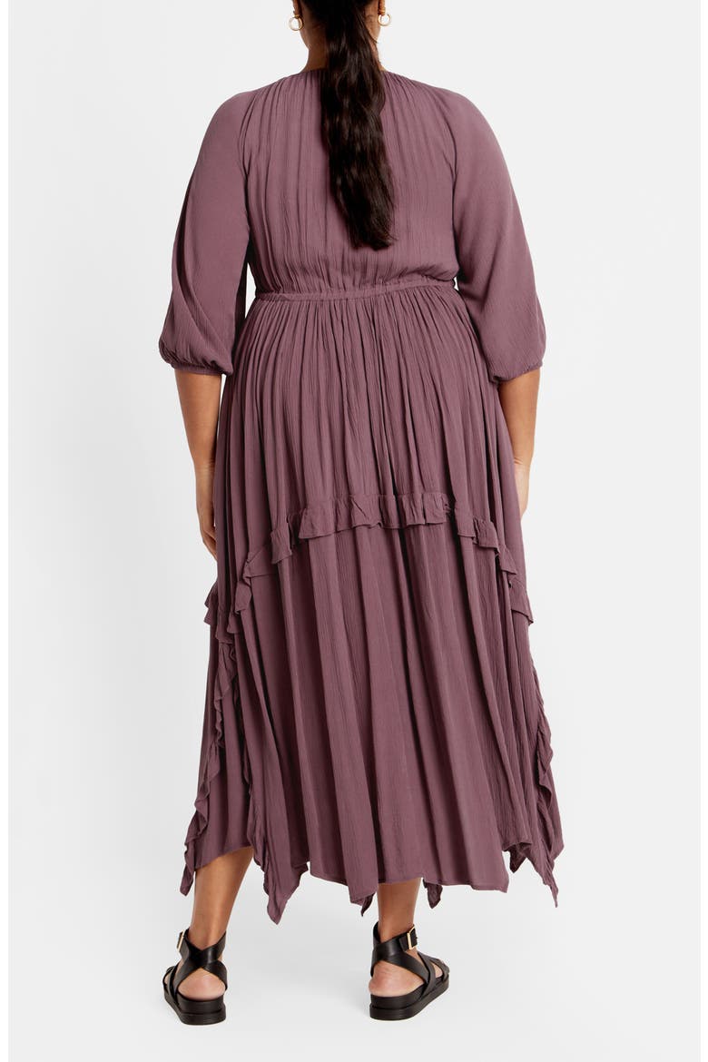 Zayne Handkerchief Hem Dress, Alternate, color, DUSTY MAUVE
