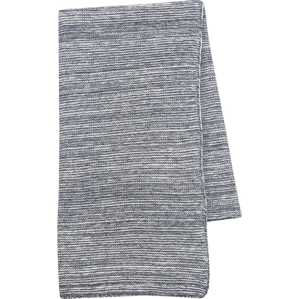 Lambs & Ivy Signature 100% Cotton Marl Textured Knit Baby Blanket In Gray