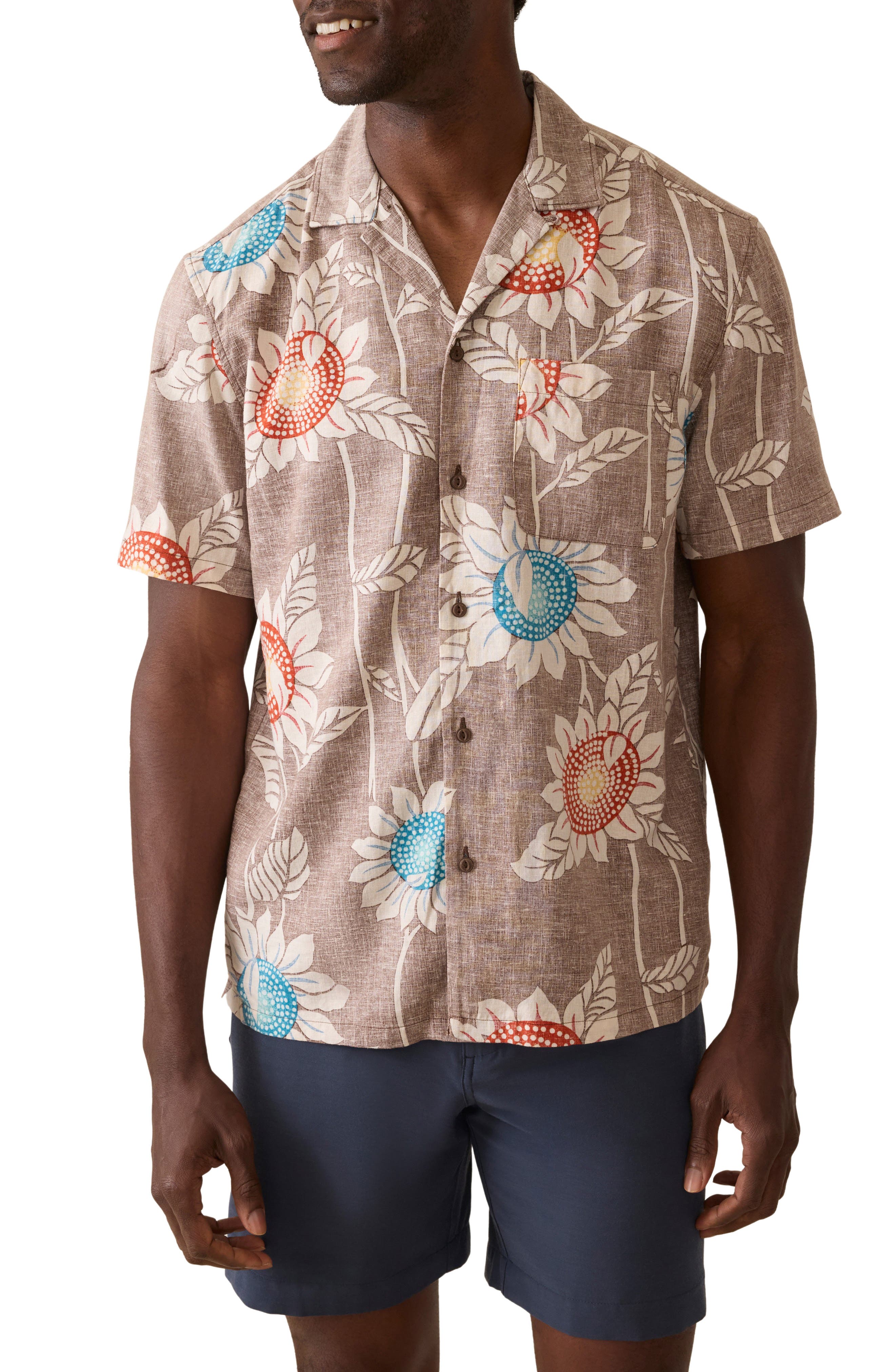 Faherty Breeze Linen BlendCamp Shirt