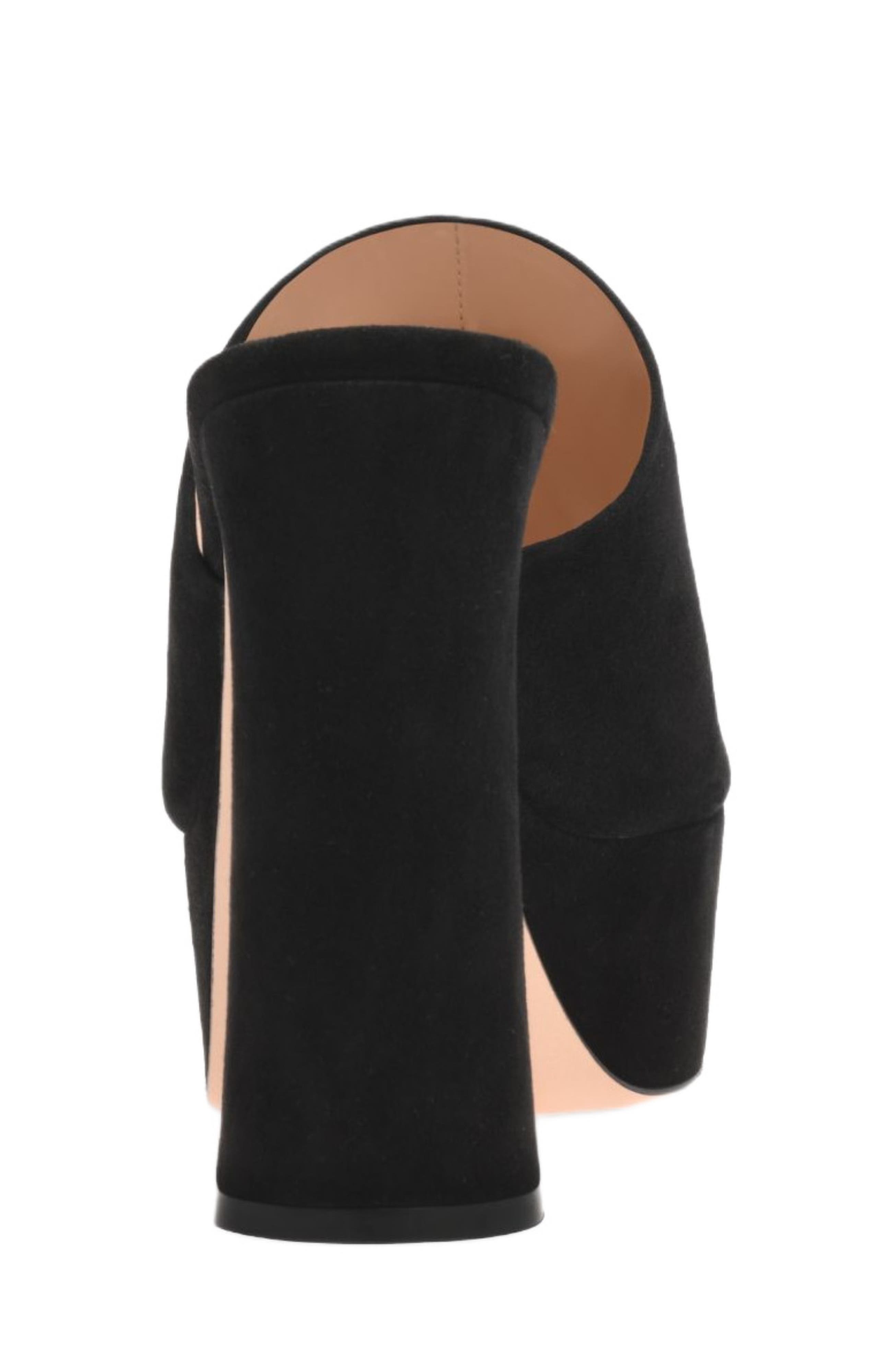 Gianvito Rossi Holly Mule, Alternate, color, Black Suede