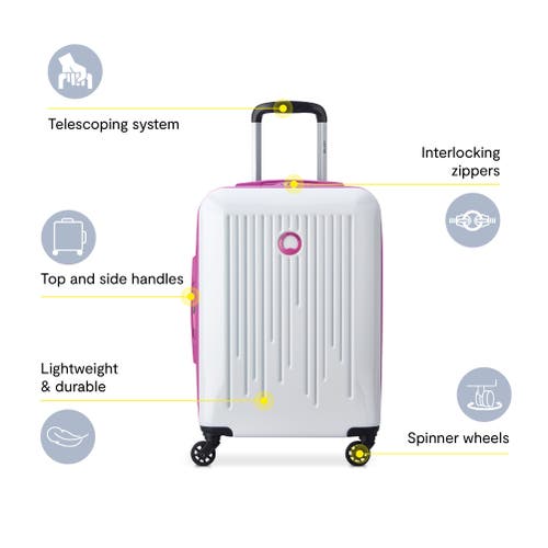 Delsey Paris Christine 3-piece Hardside Expandable Suitcase Set In White