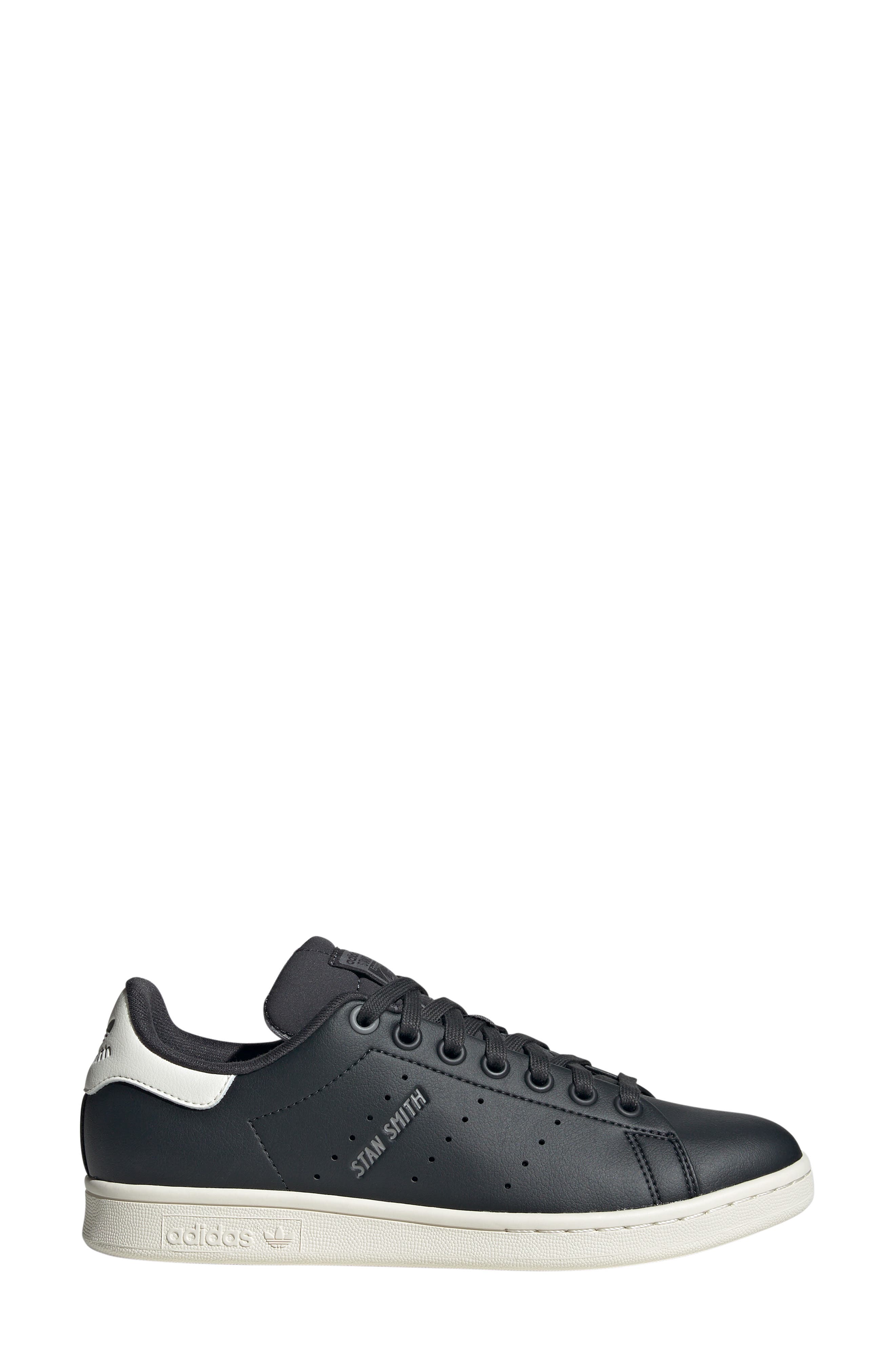 Primegreen Stan Smith Sneaker, Alternate, color, CARBON/ OFF WHITE/ GREY