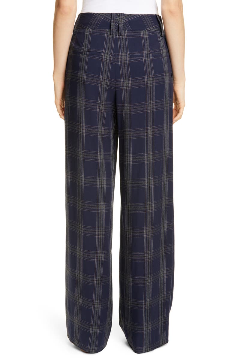 Vince Plaid Wide Leg Pants, Alternate, color, 