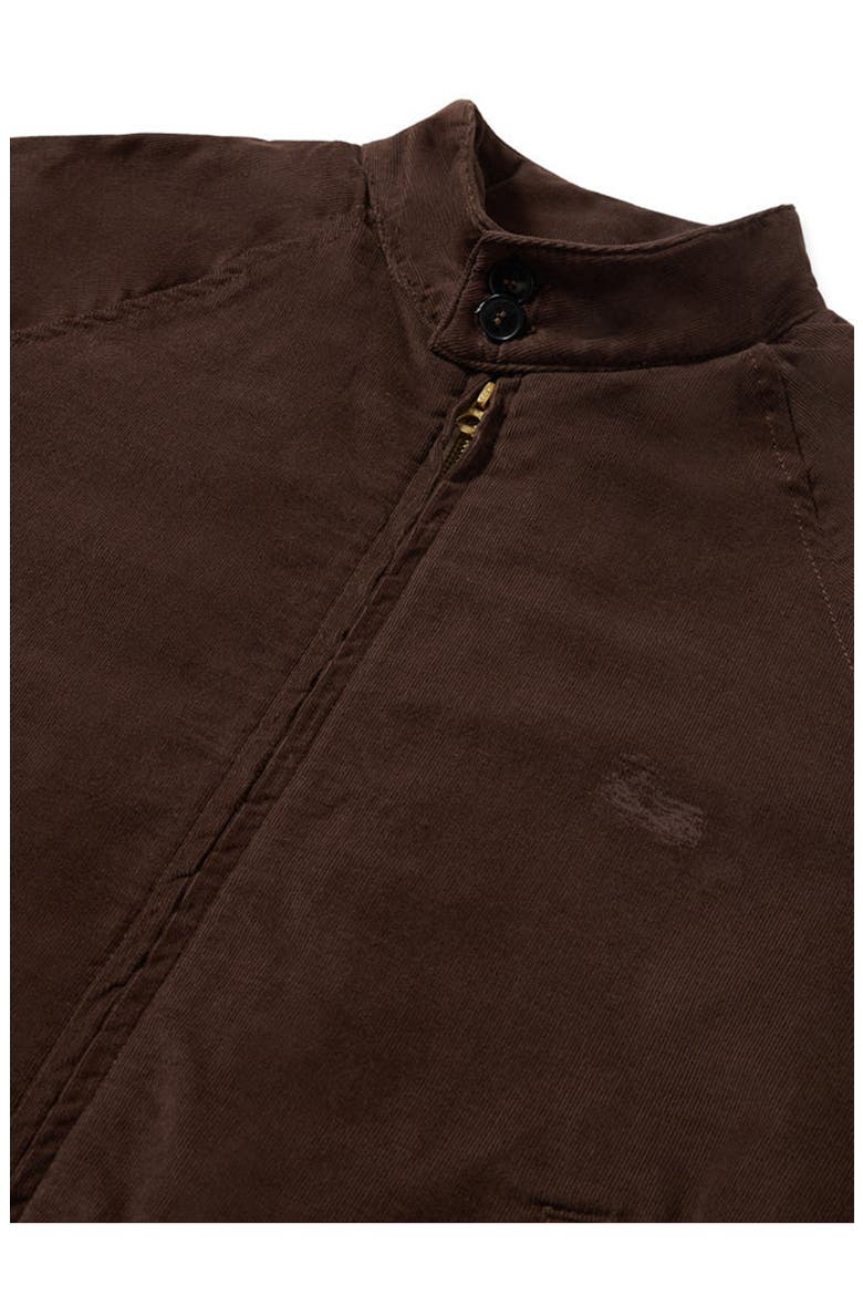 Carol Cotton Corduroy Zip-Up Jacket, Alternate, color, BROWN