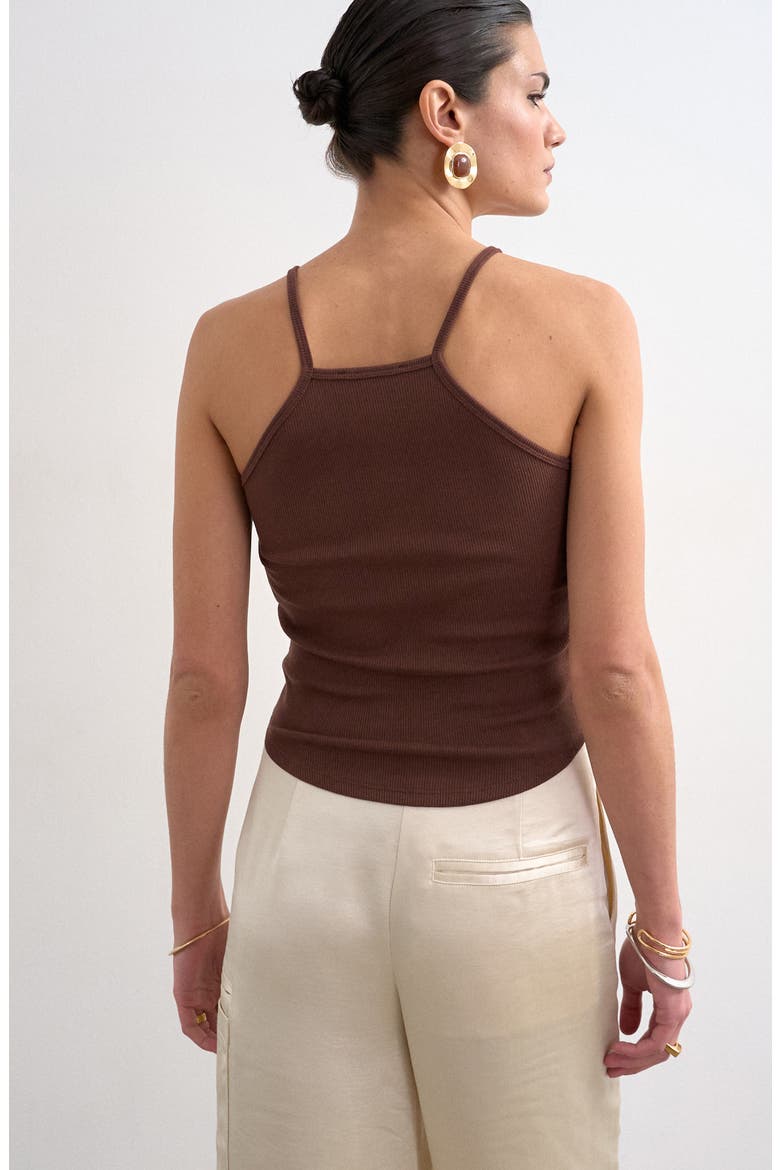 Rib Camisole, Alternate, color, BROWN