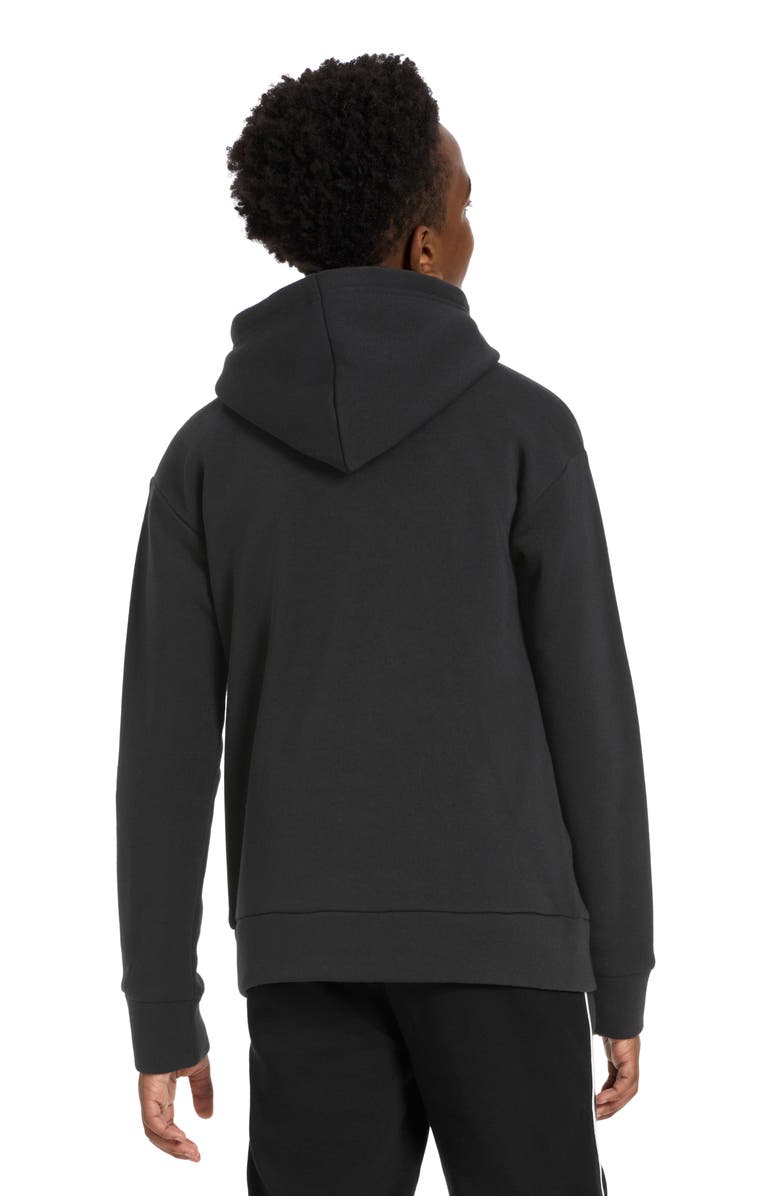 PUMA Kids' Essential Basics Fleece Pullover Hoodie, Alternate, color, Black