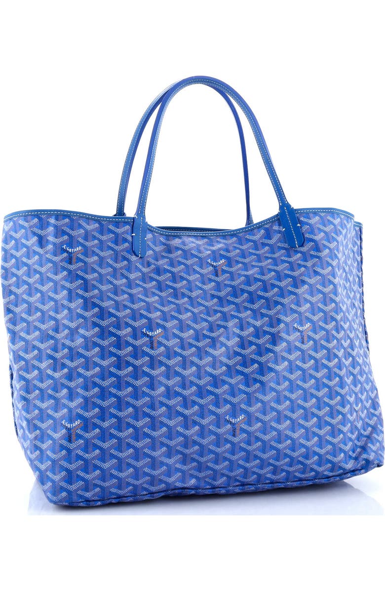 Pre-Owned Goyard Saint Louis Tote Coated Canvas GM, Alternate, color, Blue