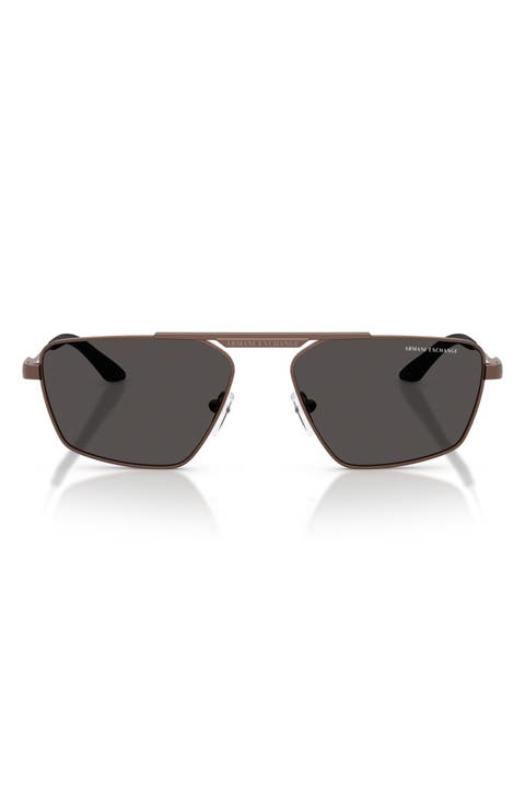 56mm Aviator Sunglasses