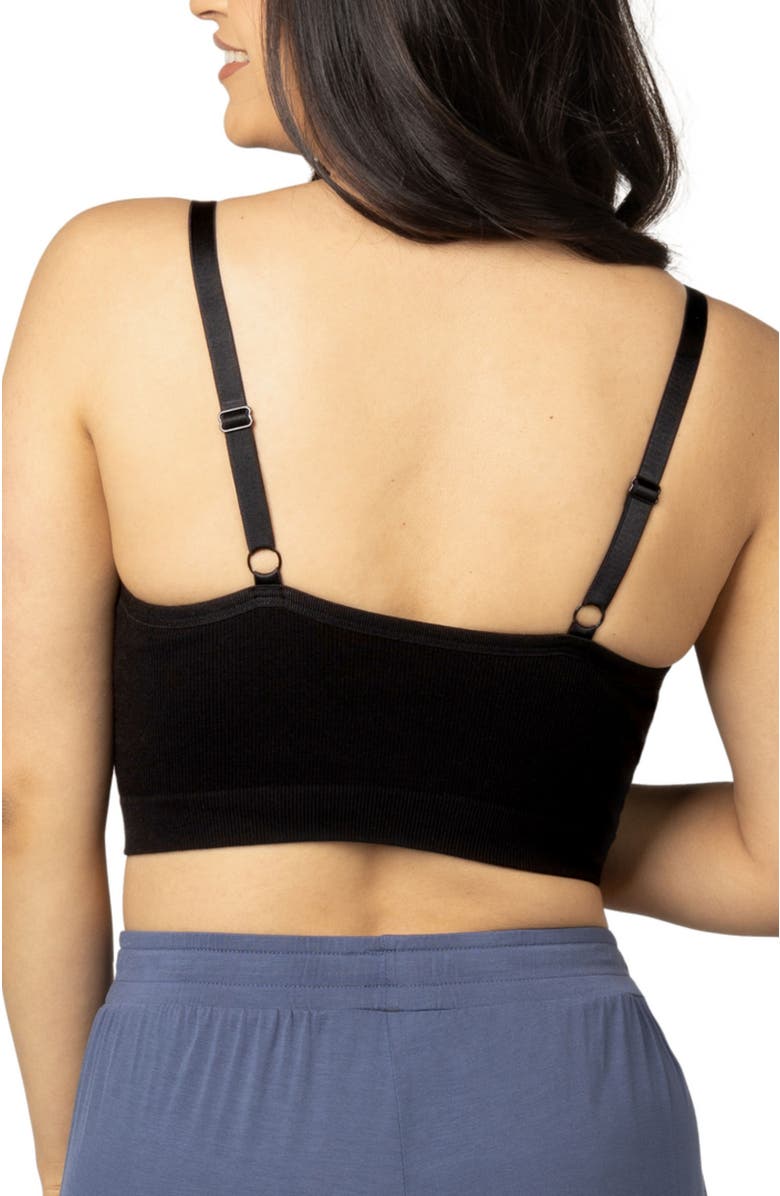 Kindred Bravely Sublime Hands-Free Pumping Lounge & Sleep Bra- Fits sizes 30B - 46D, Alternate, color, Black