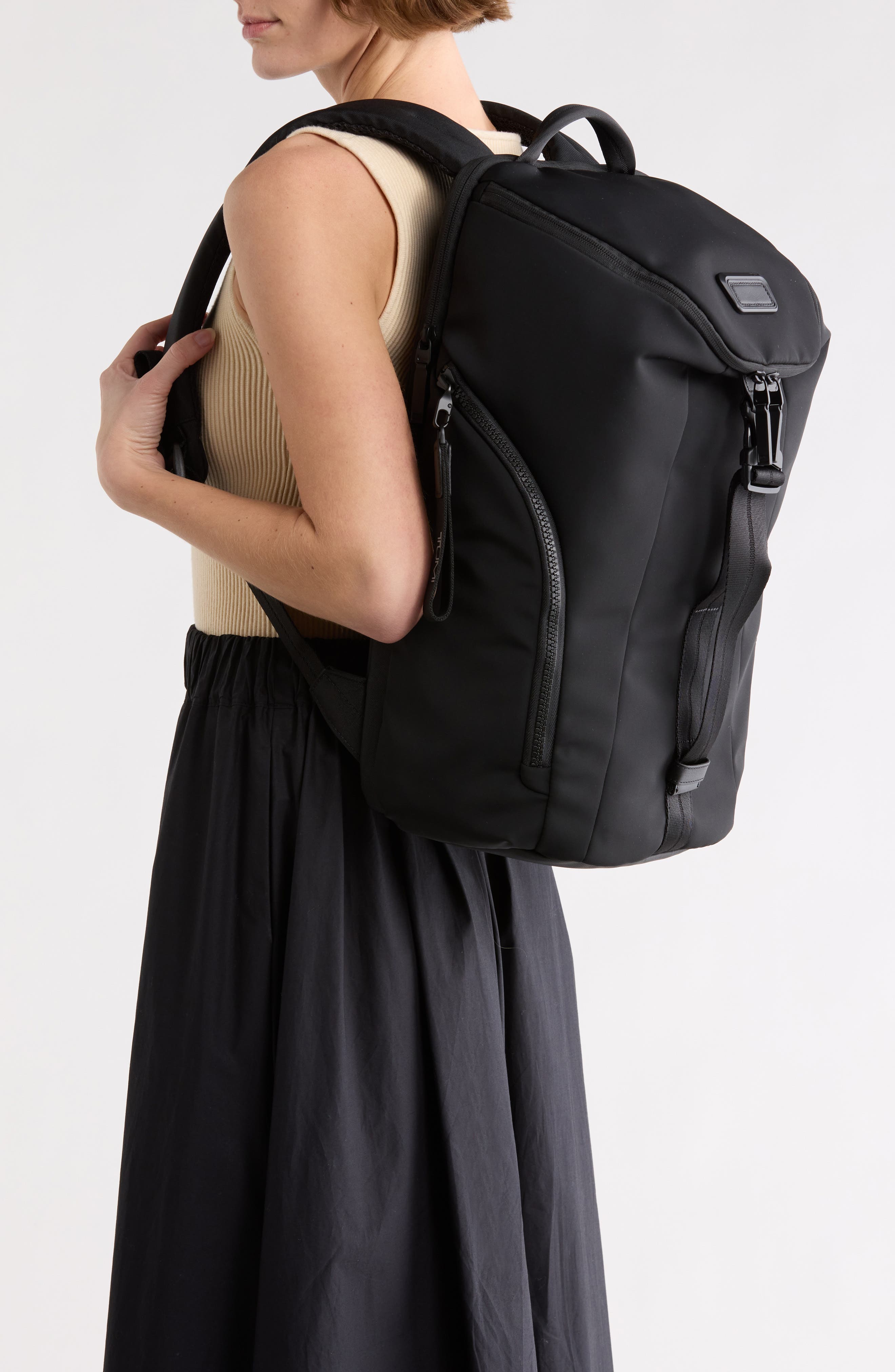 TUMI DFO Tahoe Vassar Flap Backpack, Alternate, color, Black