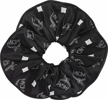 MCM Monogram Print Silk Scrunchie | Nordstrom display picture 1