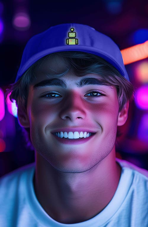 Dalix Robot Hat In Royal Blue