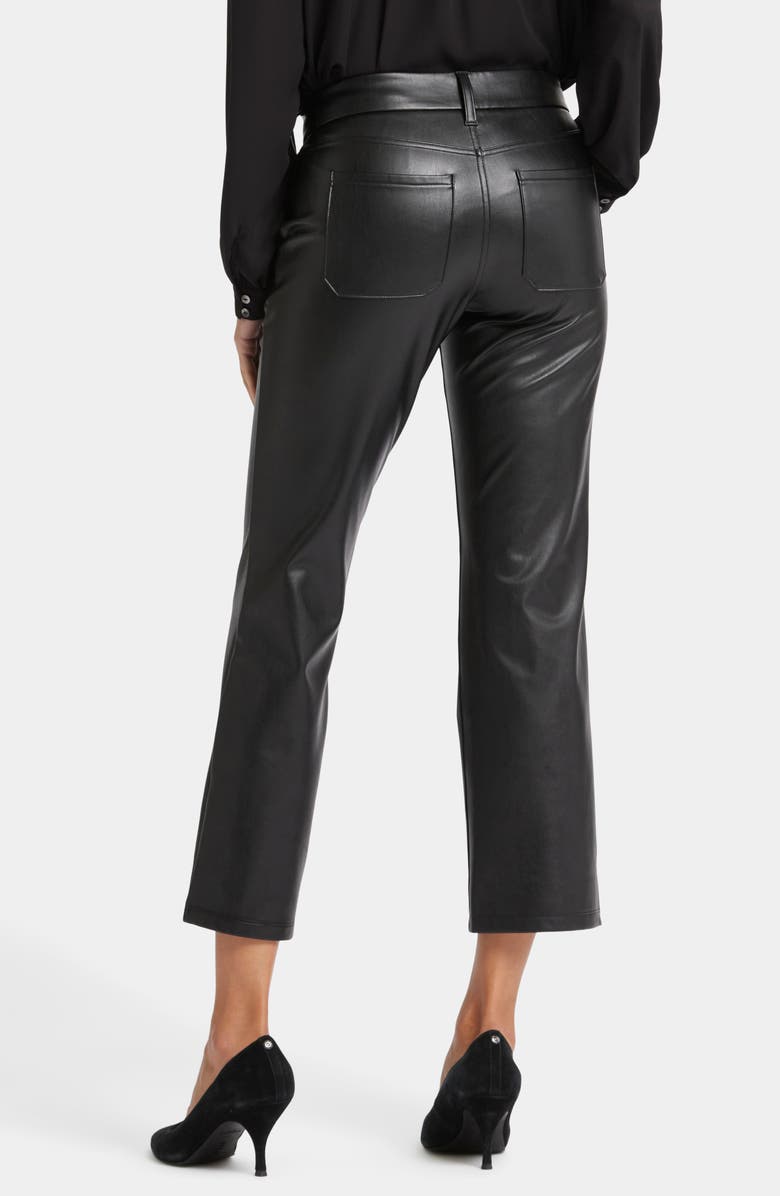 NYDJ Faux Leather Straight Leg Ankle Pants, Alternate, color,