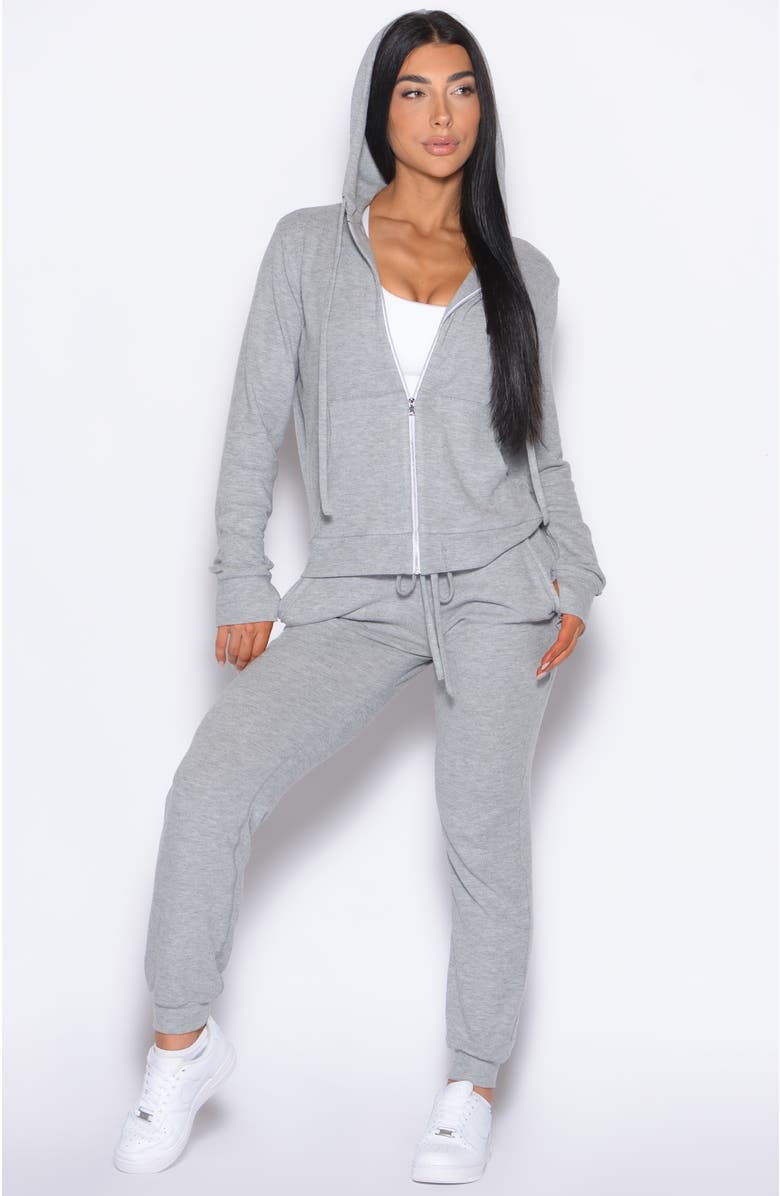 Bombshell Sportswear Gym Crush Hoodie, Alternate, color, Cozy Silver