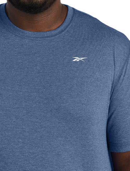 Reebok Performance Jersey Tech T-shirt In Shadow Blue Heather