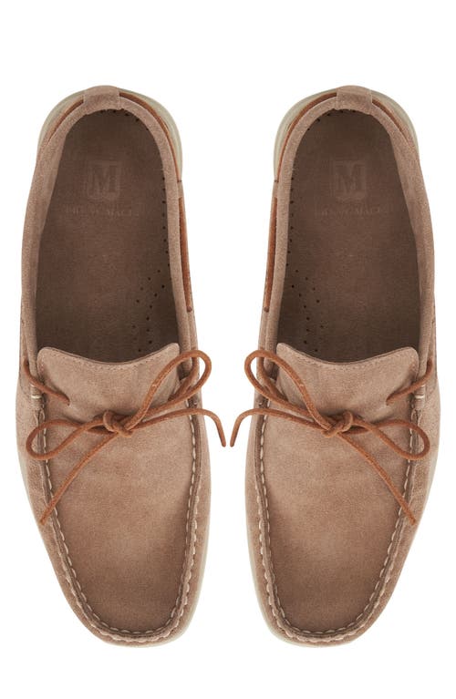 Bruno Magli Starboard Boat Shoe In Taupe Suede