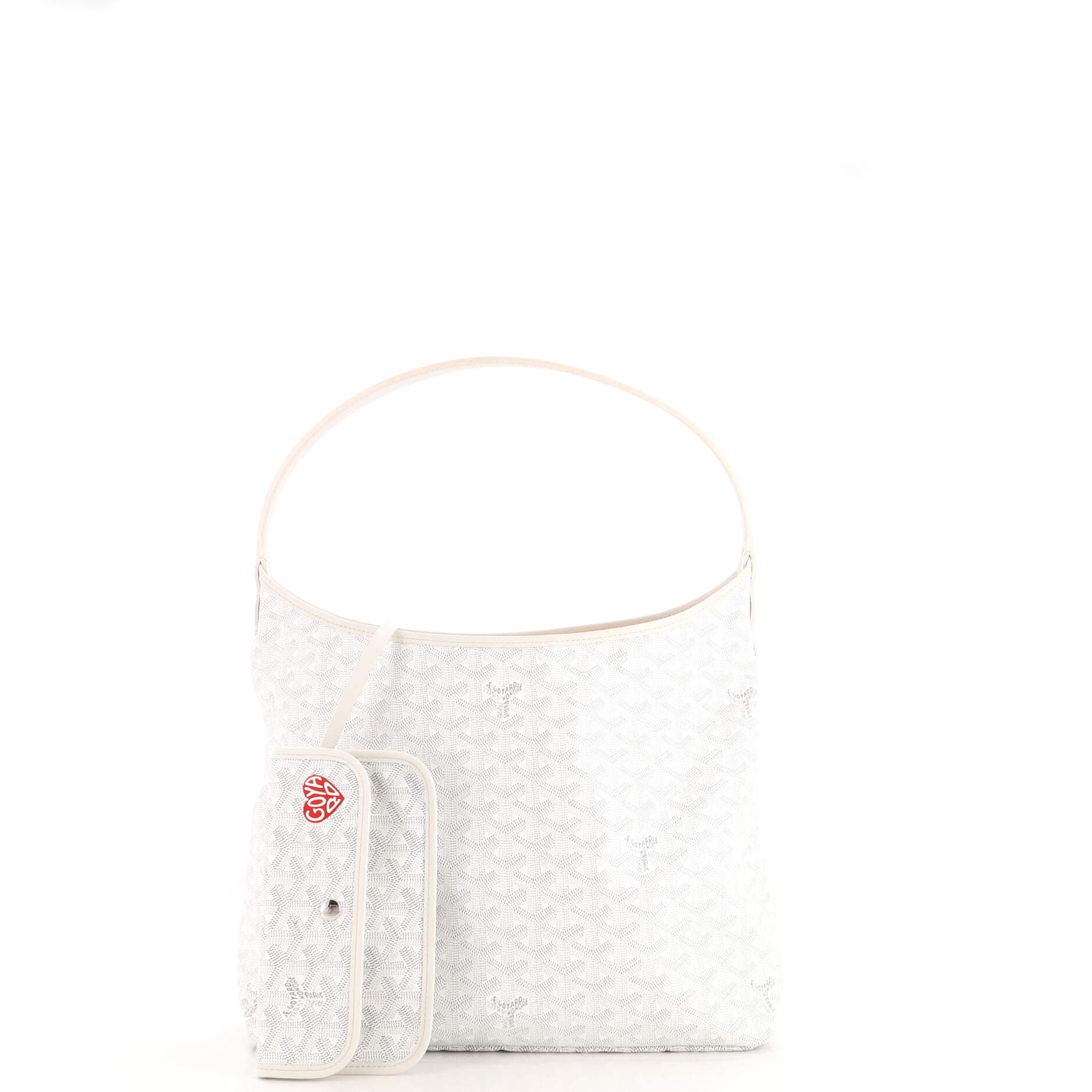 Boheme Hobo Coated Canvas, Alternate, color, White