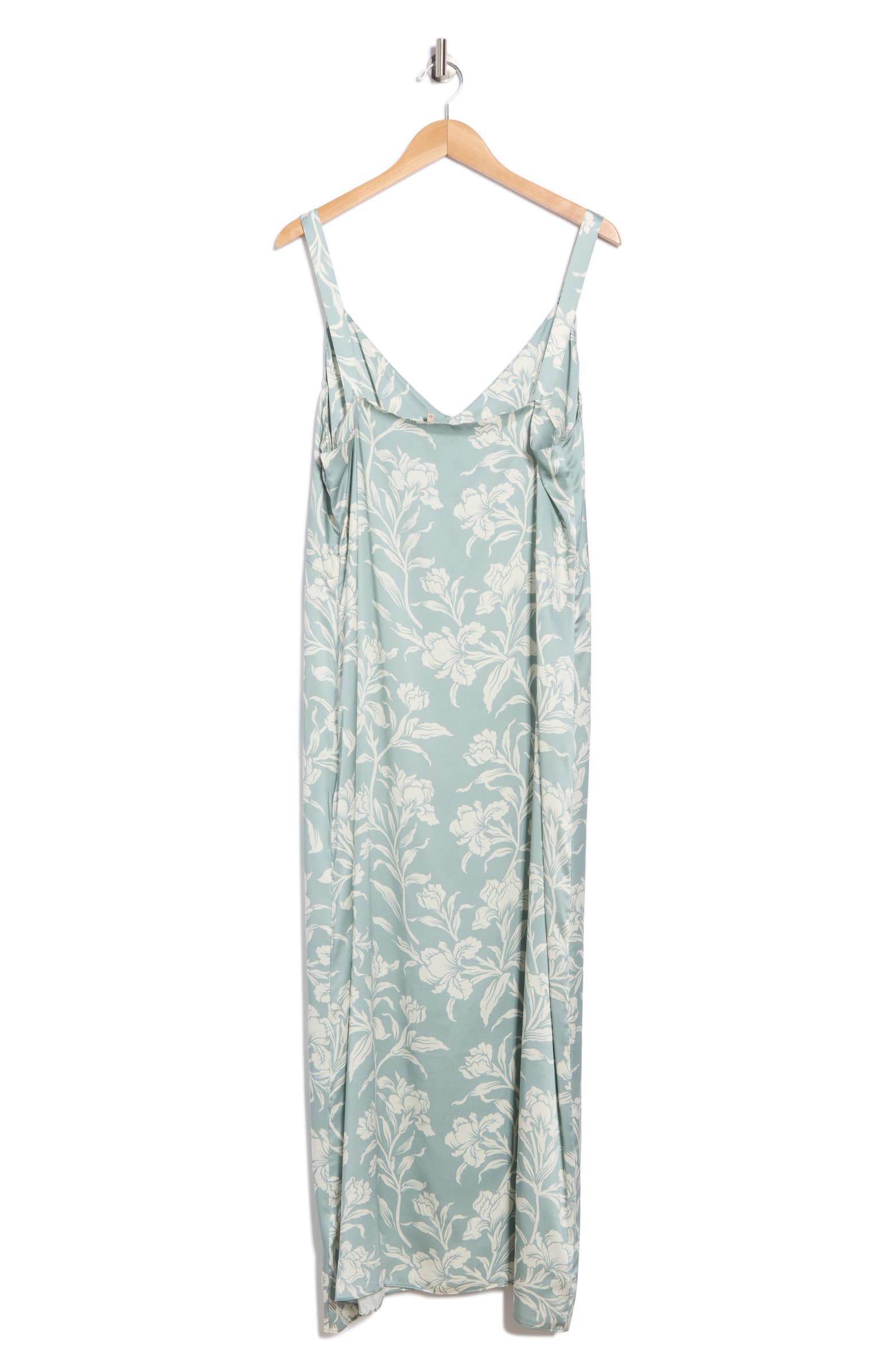 Faherty Floral Sandwashed Silk Midi Slipdress | Nordstromrack