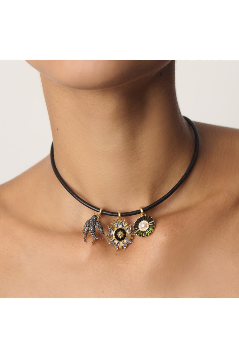 Birdie Charm with Black Diamonds, Alternate, color, Black Diamond