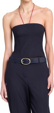 TWP Jillian Stretch Wool Bustier Top