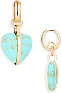 ROXANNE ASSOULIN Heart Charm Drop Earrings