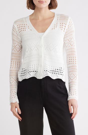FORGOTTEN GRACE FORGOTTEN GRACE OPEN STITCH CARDIGAN