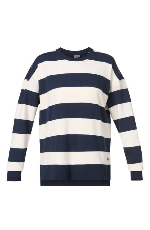 After Class Stripe Longline Sweatshirt
