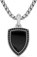 David Yurman Men's Shield Amulet with Diamonds