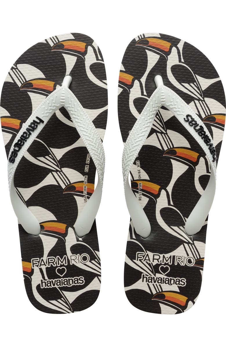 Havaianas x FARM Rio Toucabana Flip Flop, Alternate, color,
