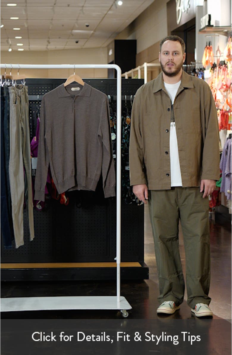 Long Sleeve Cashwool<sup>®</sup> Polo Sweater, sales video thumbnail