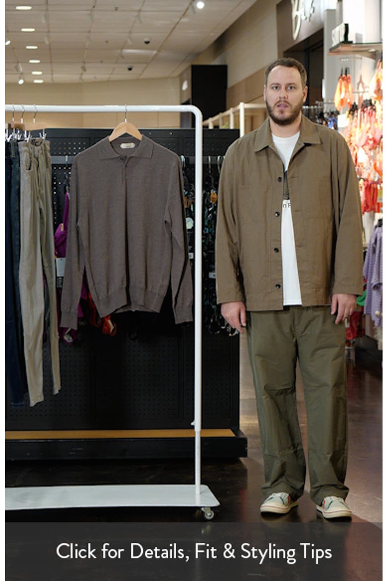 Long Sleeve Cashwool® Polo Sweater video