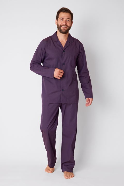 Pima Cotton Long-Sleeved Pajama Set