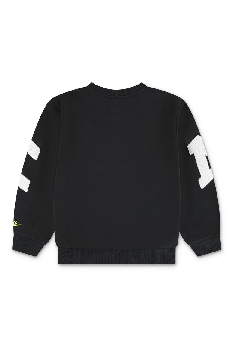 Kids' Club Chenille Fleece Sweatshirt, Alternate, color, BLACK