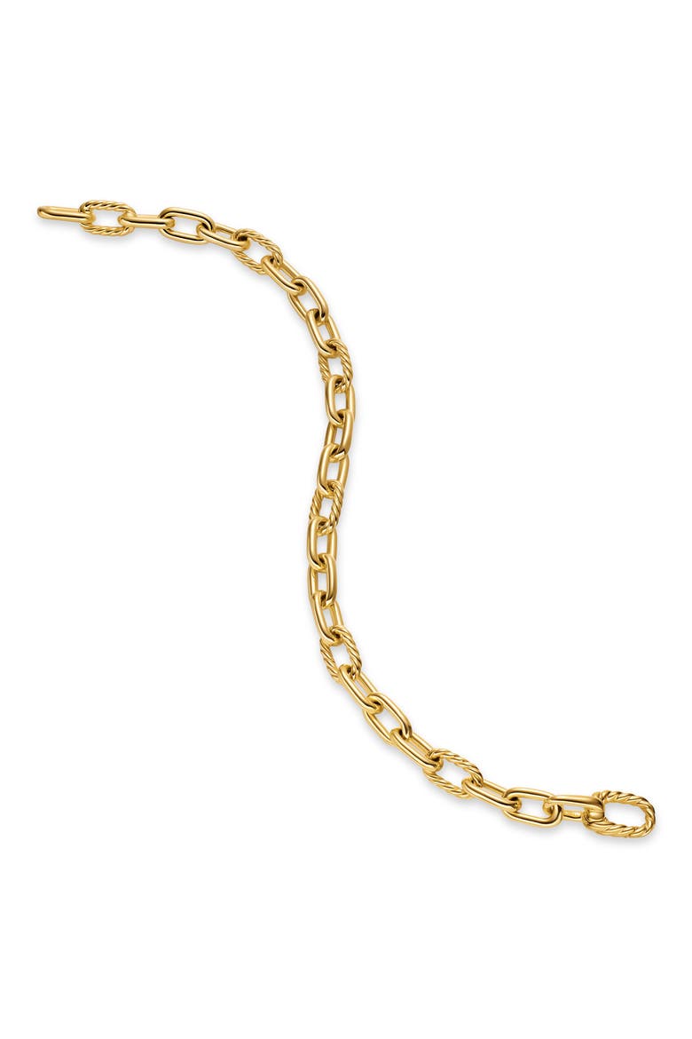 DY Madison Chain Bracelet in 18K Yellow Gold, 6mm, Alternate, color, GOLD