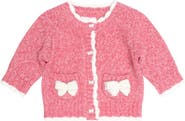 Huxbaby Berry 3D Bow Scalloped Cardi